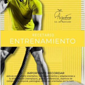 recetario entrenamiento